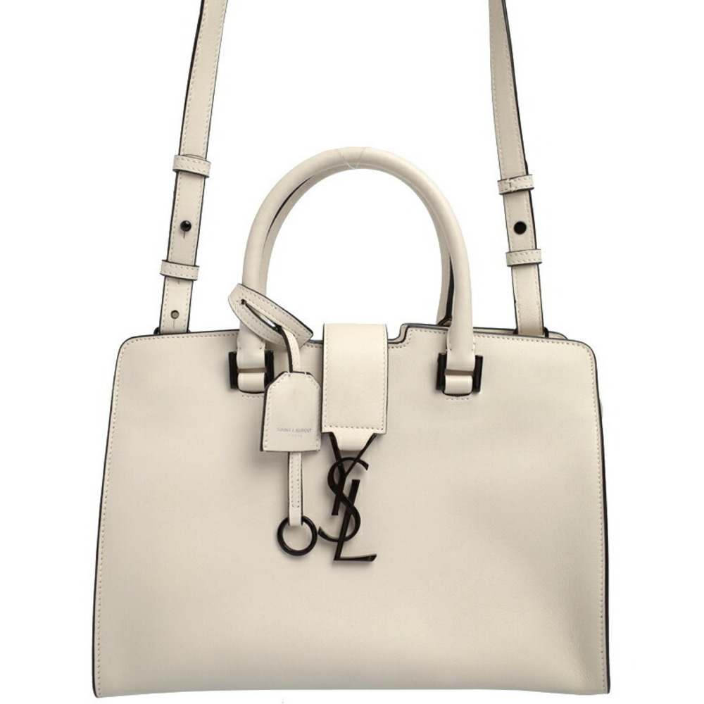 SAINT LAURENT PARIS Cabas 2WAY Leather Handbag - Picture 1 of 9
